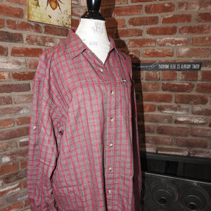 North Face Mens Plaid Shirt Large  C1124